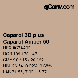 Color code: Caparol 3D plus - Caparol Amber 50 | qconv.com