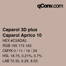 Color code: Caparol 3D plus - Caparol Aprico 10 | qconv.com