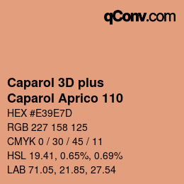 Color code: Caparol 3D plus - Caparol Aprico 110 | qconv.com