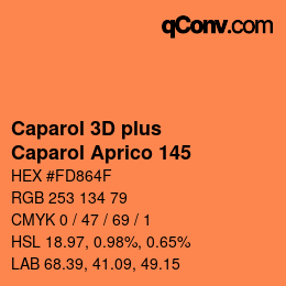Color code: Caparol 3D plus - Caparol Aprico 145 | qconv.com