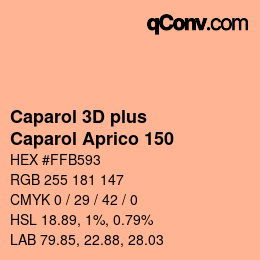 Color code: Caparol 3D plus - Caparol Aprico 150 | qconv.com