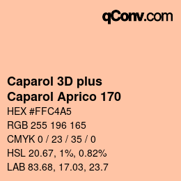 カラーコード: Caparol 3D plus - Caparol Aprico 170 | qconv.com
