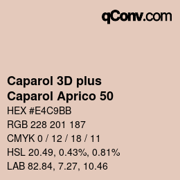 カラーコード: Caparol 3D plus - Caparol Aprico 50 | qconv.com