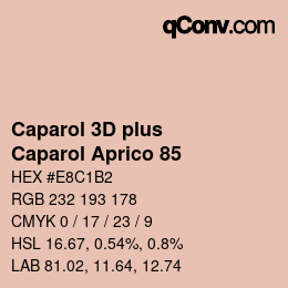Color code: Caparol 3D plus - Caparol Aprico 85 | qconv.com