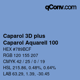 Farbcode: Caparol 3D plus - Caparol Aquarell 100 | qconv.com