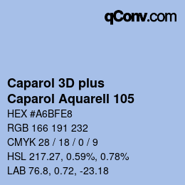 Color code: Caparol 3D plus - Caparol Aquarell 105 | qconv.com