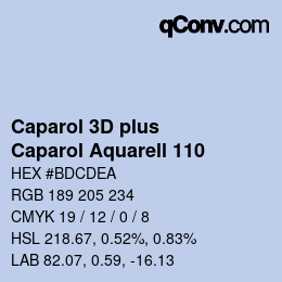 カラーコード: Caparol 3D plus - Caparol Aquarell 110 | qconv.com