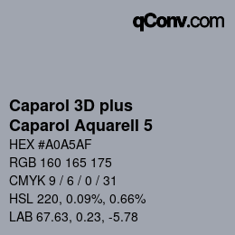Color code: Caparol 3D plus - Caparol Aquarell 5 | qconv.com