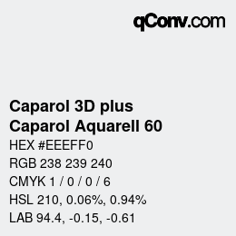 Farbcode: Caparol 3D plus - Caparol Aquarell 60 | qconv.com
