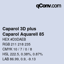 カラーコード: Caparol 3D plus - Caparol Aquarell 85 | qconv.com