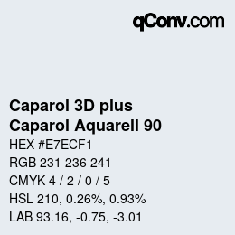 Farbcode: Caparol 3D plus - Caparol Aquarell 90 | qconv.com