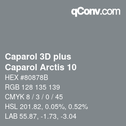 Color code: Caparol 3D plus - Caparol Arctis 10 | qconv.com