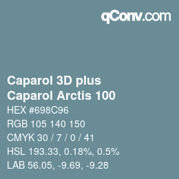 カラーコード: Caparol 3D plus - Caparol Arctis 100 | qconv.com