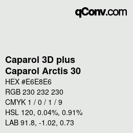 Farbcode: Caparol 3D plus - Caparol Arctis 30 | qconv.com