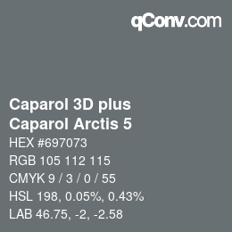 Color code: Caparol 3D plus - Caparol Arctis 5 | qconv.com