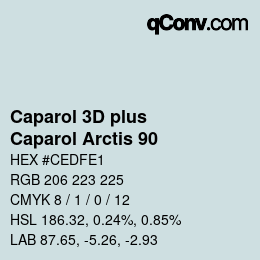 Farbcode: Caparol 3D plus - Caparol Arctis 90 | qconv.com