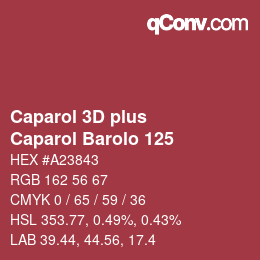 Farbcode: Caparol 3D plus - Caparol Barolo 125 | qconv.com