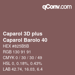 Farbcode: Caparol 3D plus - Caparol Barolo 40 | qconv.com