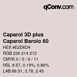 カラーコード: Caparol 3D plus - Caparol Barolo 60 | qconv.com