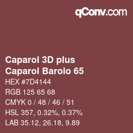 Farbcode: Caparol 3D plus - Caparol Barolo 65 | qconv.com