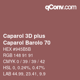 Farbcode: Caparol 3D plus - Caparol Barolo 70 | qconv.com