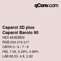 Farbcode: Caparol 3D plus - Caparol Barolo 90 | qconv.com