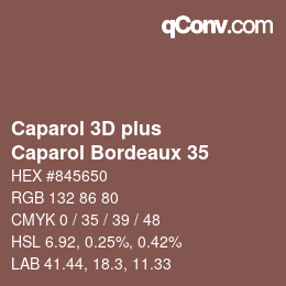 Farbcode: Caparol 3D plus - Caparol Bordeaux 35 | qconv.com