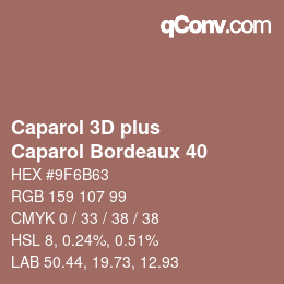 Farbcode: Caparol 3D plus - Caparol Bordeaux 40 | qconv.com