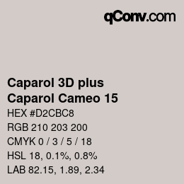 カラーコード: Caparol 3D plus - Caparol Cameo 15 | qconv.com
