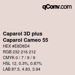 カラーコード: Caparol 3D plus - Caparol Cameo 55 | qconv.com