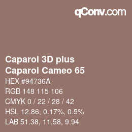 Código de color: Caparol 3D plus - Caparol Cameo 65 | qconv.com