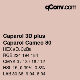 Farbcode: Caparol 3D plus - Caparol Cameo 80 | qconv.com
