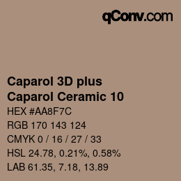 Color code: Caparol 3D plus - Caparol Ceramic 10 | qconv.com