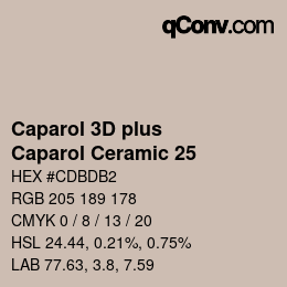 Color code: Caparol 3D plus - Caparol Ceramic 25 | qconv.com