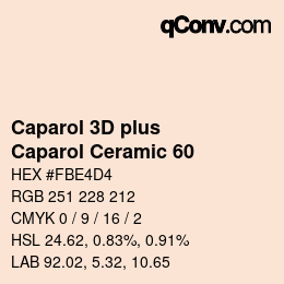 Color code: Caparol 3D plus - Caparol Ceramic 60 | qconv.com
