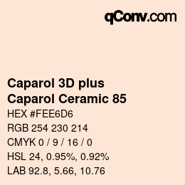 カラーコード: Caparol 3D plus - Caparol Ceramic 85 | qconv.com
