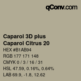 Color code: Caparol 3D plus - Caparol Citrus 20 | qconv.com