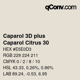 カラーコード: Caparol 3D plus - Caparol Citrus 30 | qconv.com