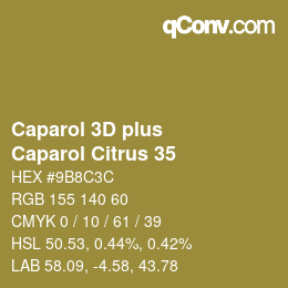 Color code: Caparol 3D plus - Caparol Citrus 35 | qconv.com