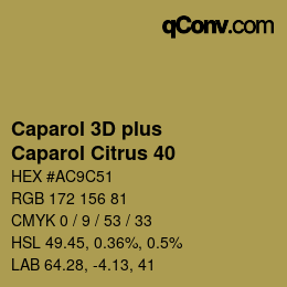 Código de color: Caparol 3D plus - Caparol Citrus 40 | qconv.com