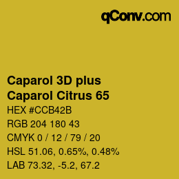 Color code: Caparol 3D plus - Caparol Citrus 65 | qconv.com