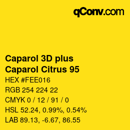 カラーコード: Caparol 3D plus - Caparol Citrus 95 | qconv.com
