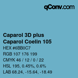 Color code: Caparol 3D plus - Caparol Coelin 105 | qconv.com