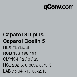カラーコード: Caparol 3D plus - Caparol Coelin 5 | qconv.com