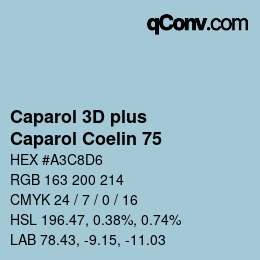 Farbcode: Caparol 3D plus - Caparol Coelin 75 | qconv.com