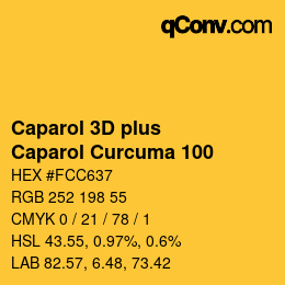 カラーコード: Caparol 3D plus - Caparol Curcuma 100 | qconv.com