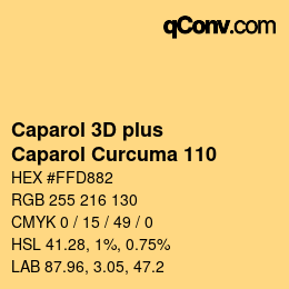 Color code: Caparol 3D plus - Caparol Curcuma 110 | qconv.com