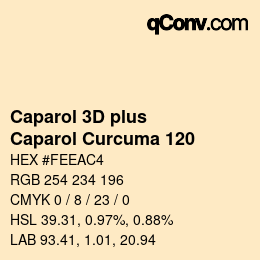 Color code: Caparol 3D plus - Caparol Curcuma 120 | qconv.com