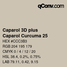 カラーコード: Caparol 3D plus - Caparol Curcuma 25 | qconv.com