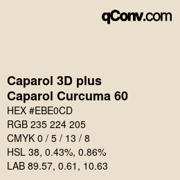 Color code: Caparol 3D plus - Caparol Curcuma 60 | qconv.com